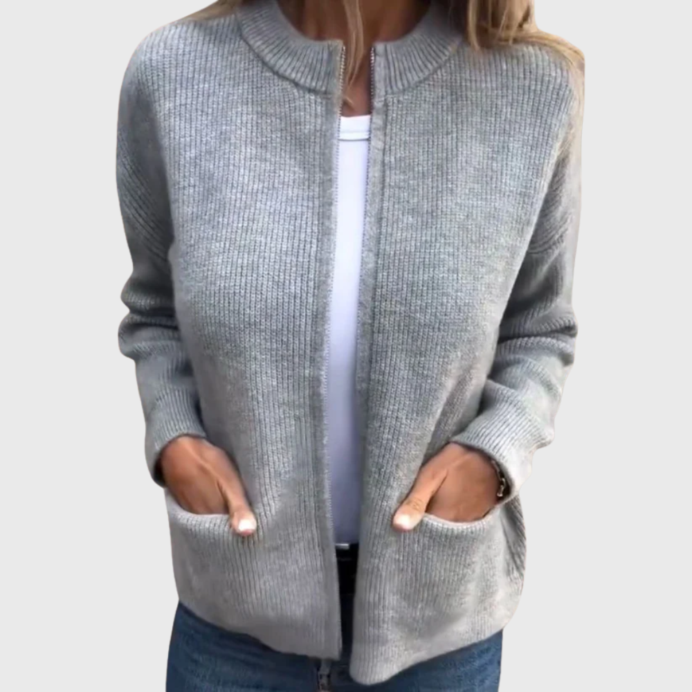 Louisa - Women's Hooded Zip Up Cardigan