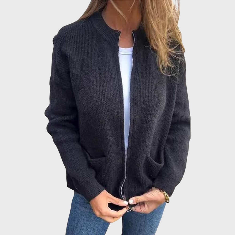 Louisa - Women's Hooded Zip Up Cardigan