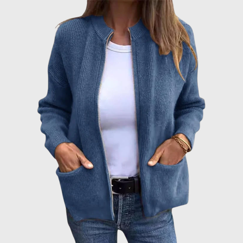 Louisa - Women's Hooded Zip Up Cardigan