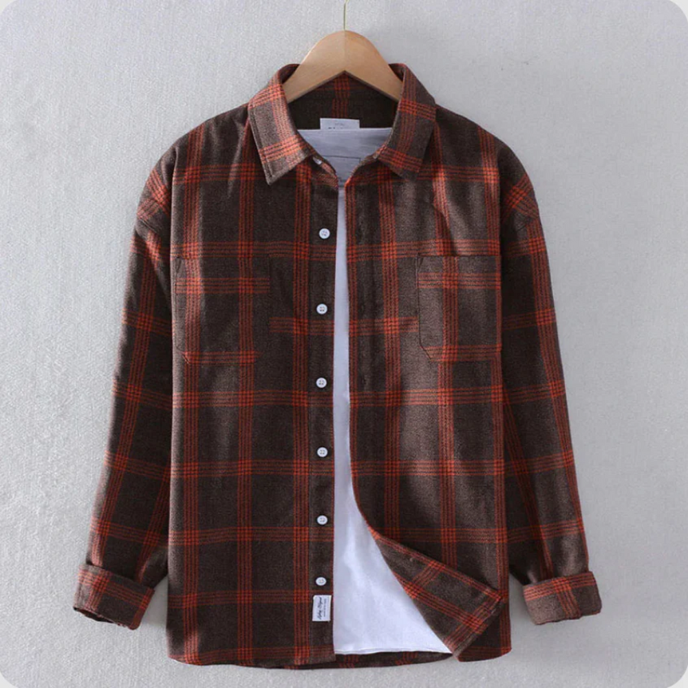 Malcolm - Men's Plaid Flannel Shirt