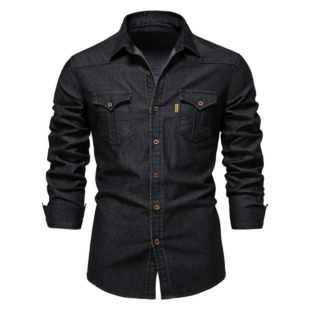 Marcel - Men's Denim Button Up Shirt