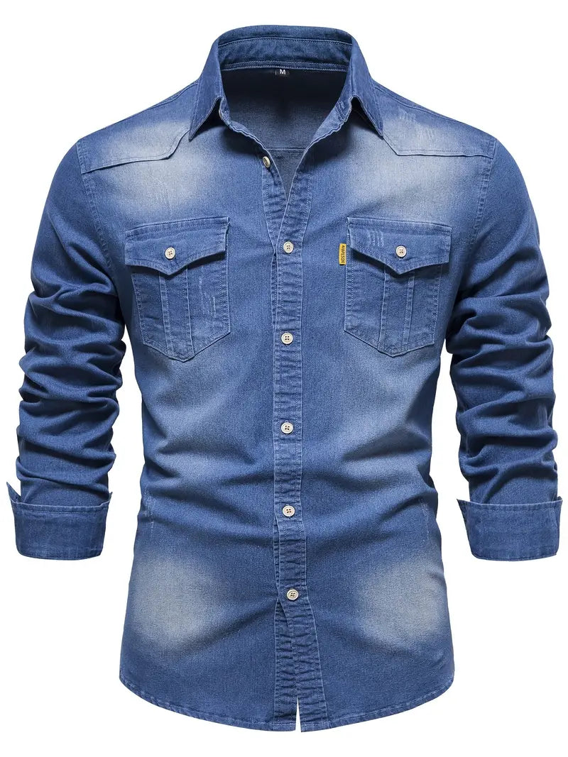 Marcel - Men's Denim Button Up Shirt