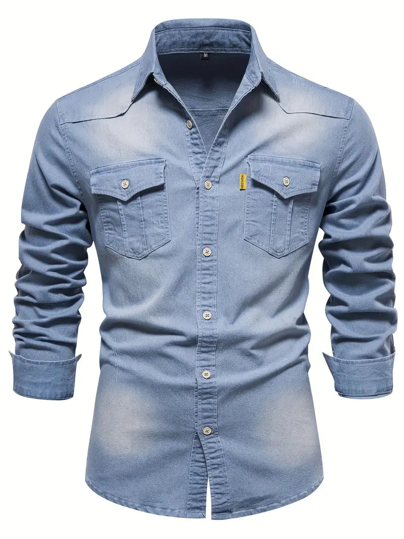 Marcel - Men's Denim Button Up Shirt