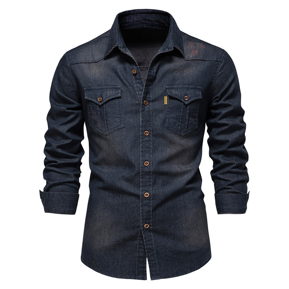 Marcel - Men's Denim Button Up Shirt