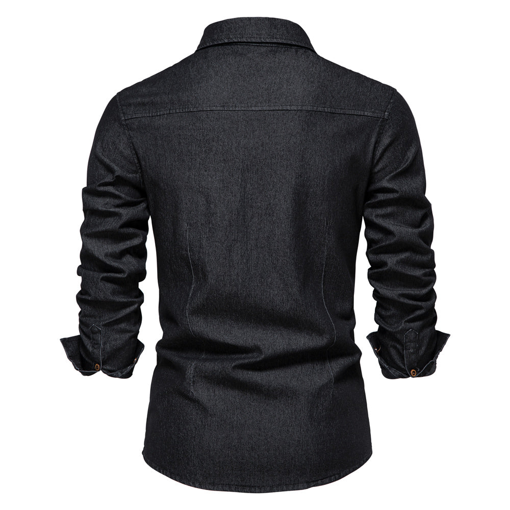 Marcel - Men's Denim Button Up Shirt