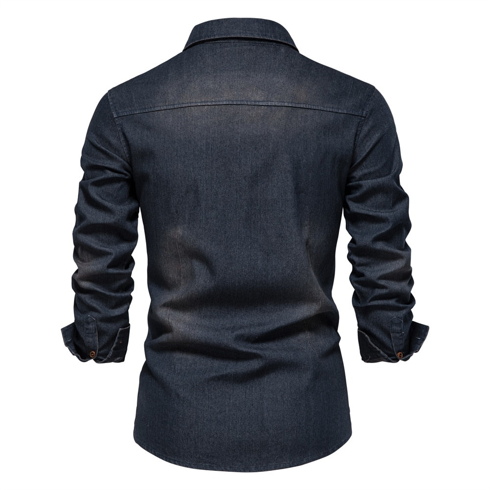Marcel - Men's Denim Button Up Shirt