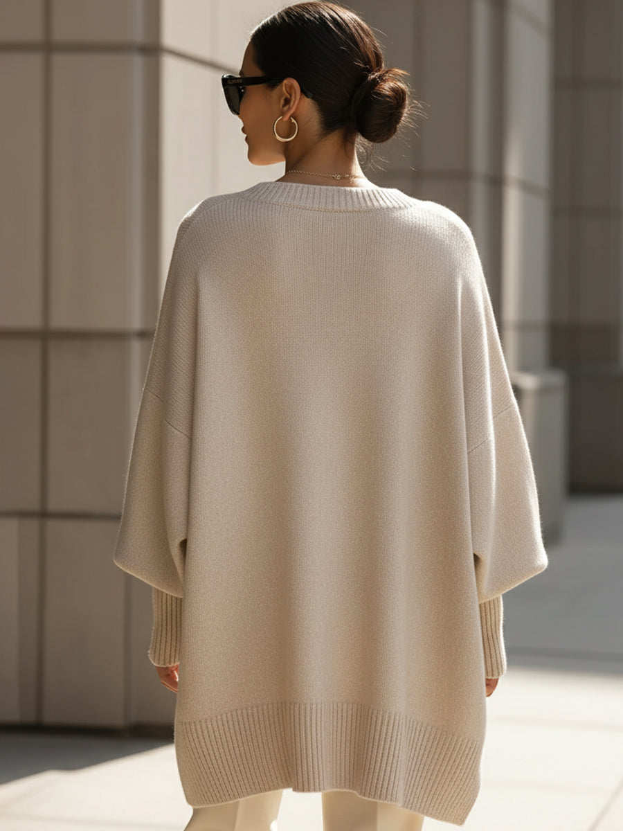 Matilde - Women's Knit Cape Poncho