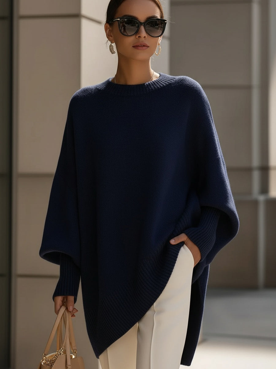 Matilde - Women's Knit Cape Poncho