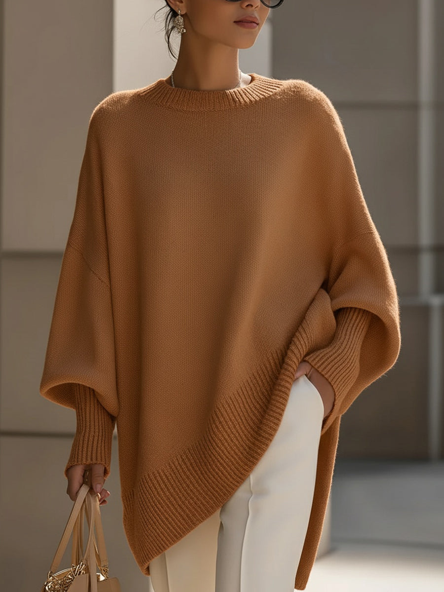 Matilde - Women's Knit Cape Poncho