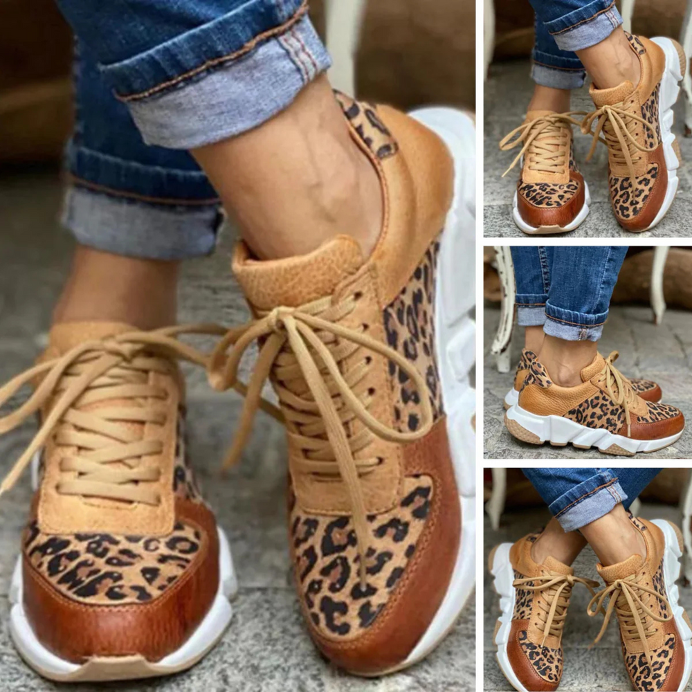 Nadine - Women's Leopard Print Sneakers