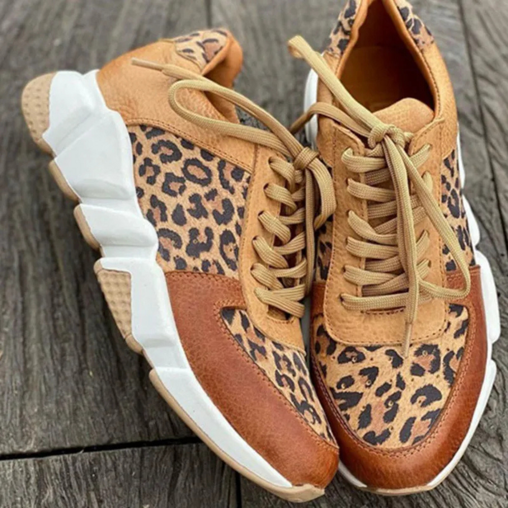 Nadine - Women's Leopard Print Sneakers