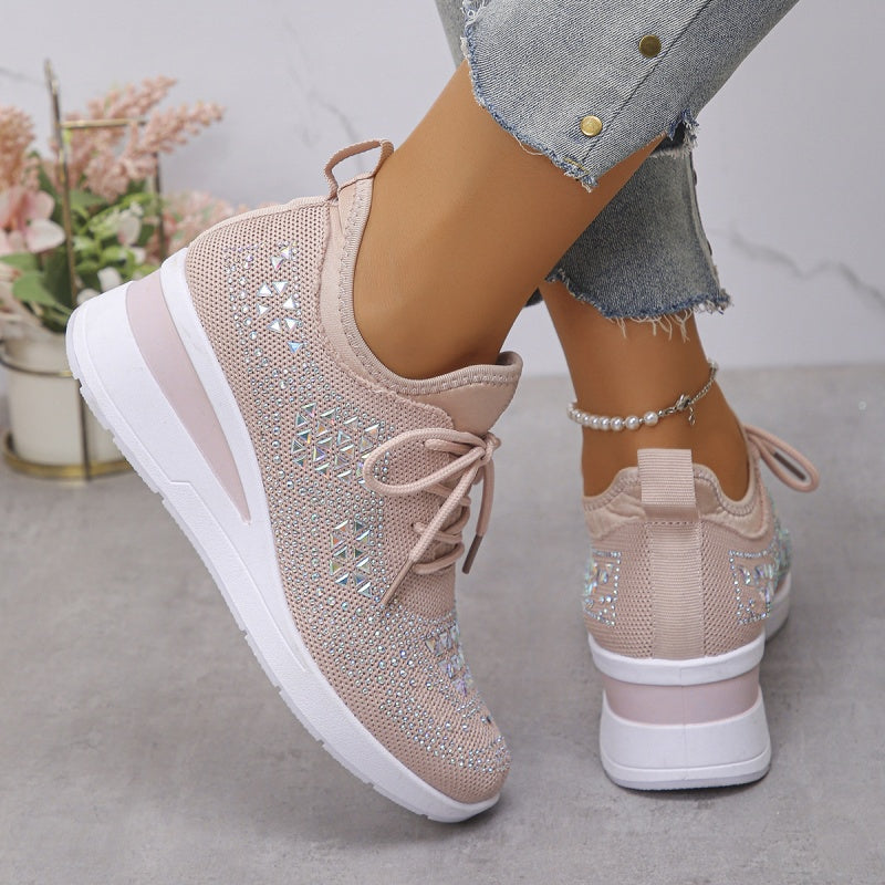 Nerissa - Women's Rhinestone Arch Support Sneakers