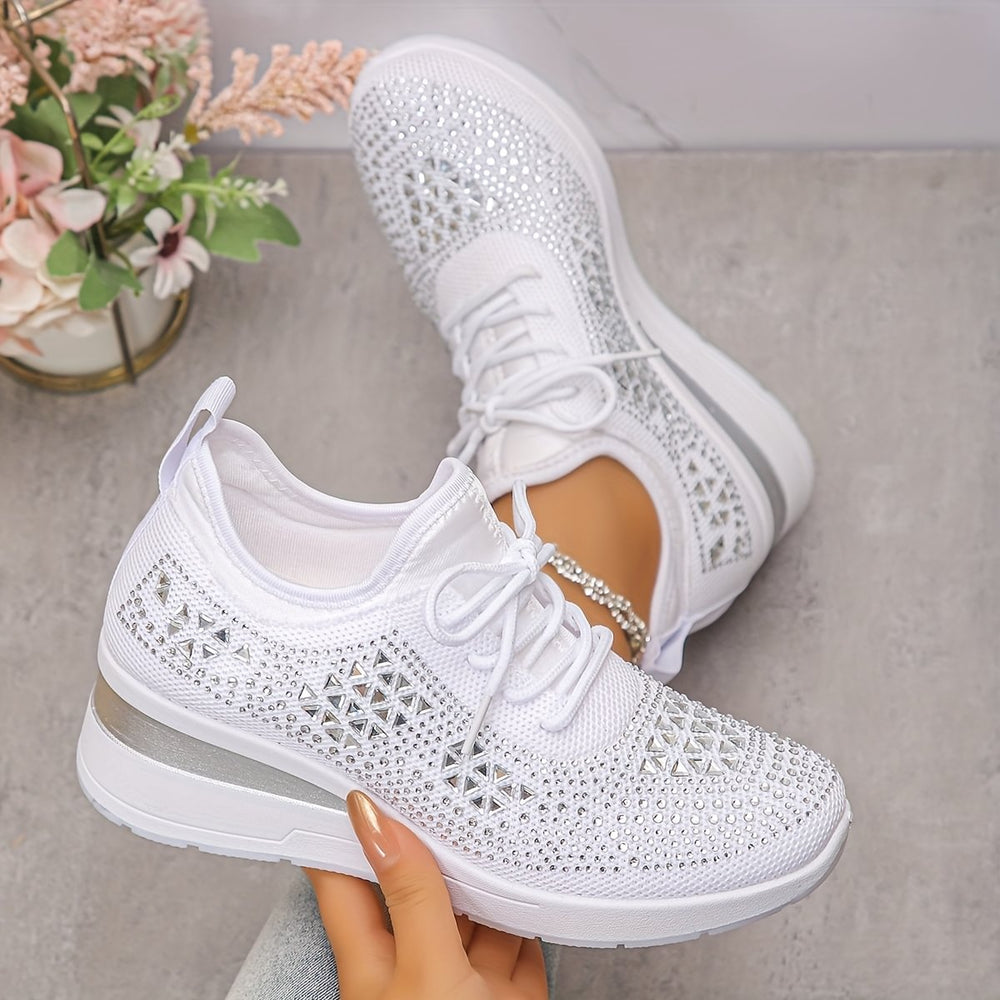 Nerissa - Women's Rhinestone Arch Support Sneakers
