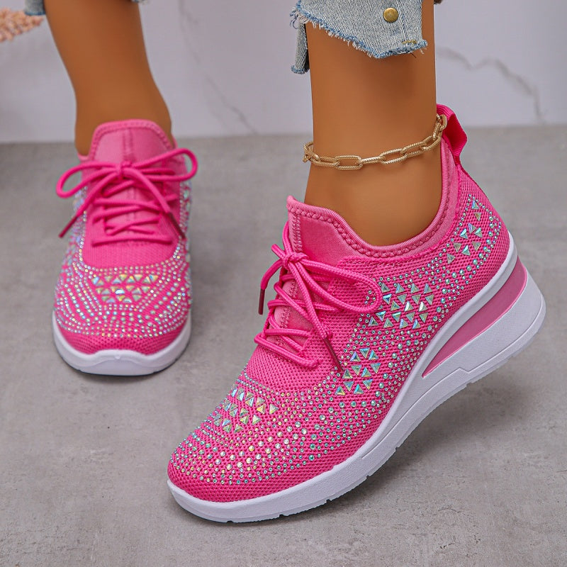 Nerissa - Women's Rhinestone Arch Support Sneakers