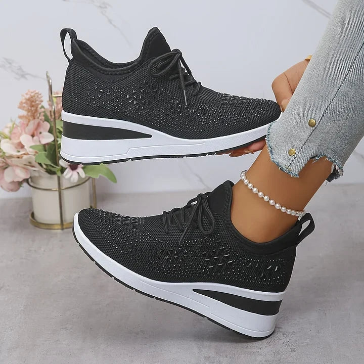 Nerissa - Women's Rhinestone Arch Support Sneakers