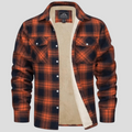 Octavian - Men's Sherpa Lined Plaid Shirt Jacket