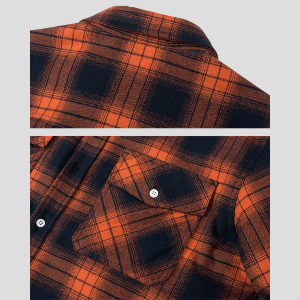 Octavian - Men's Sherpa Lined Plaid Shirt Jacket