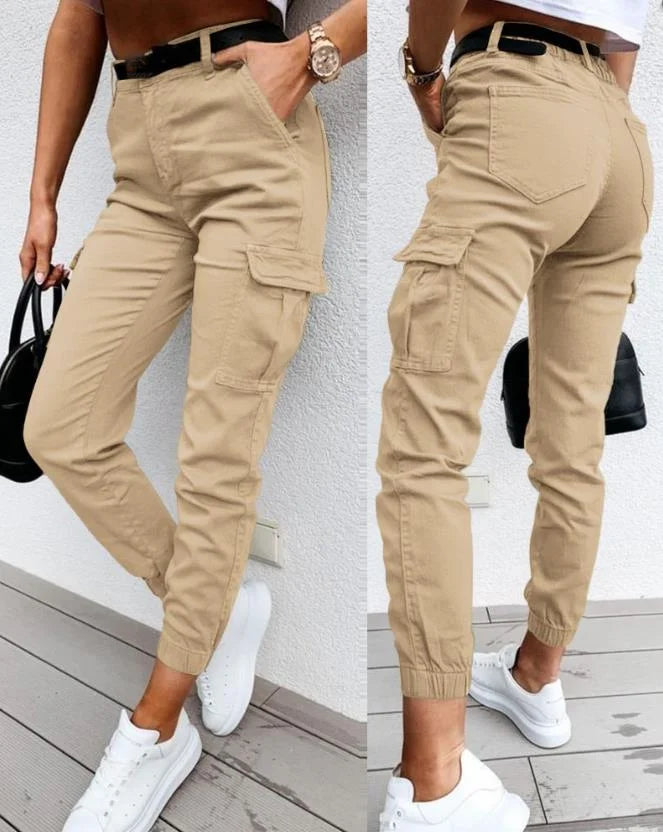 Serena - Women's Cotton Cargo Pants