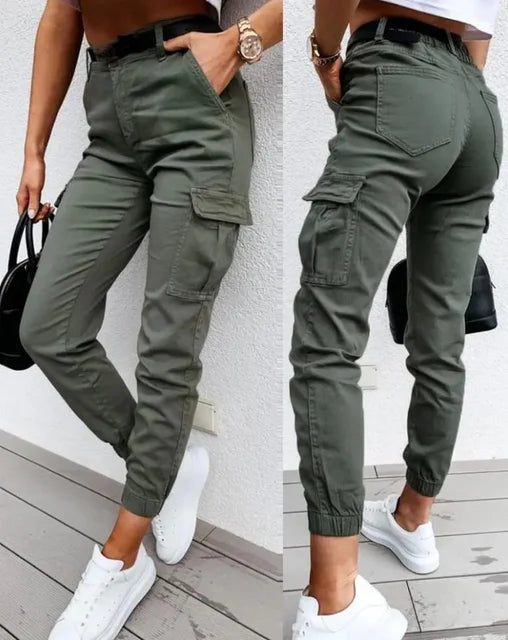 Serena - Women's Cotton Cargo Pants