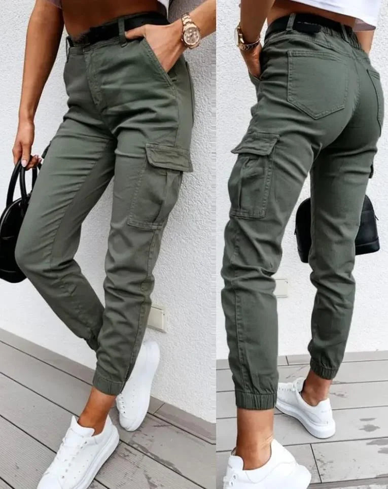 Serena - Women's Cotton Cargo Pants