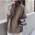 Susannah - Women's Oversized Turtleneck Knit Sweater