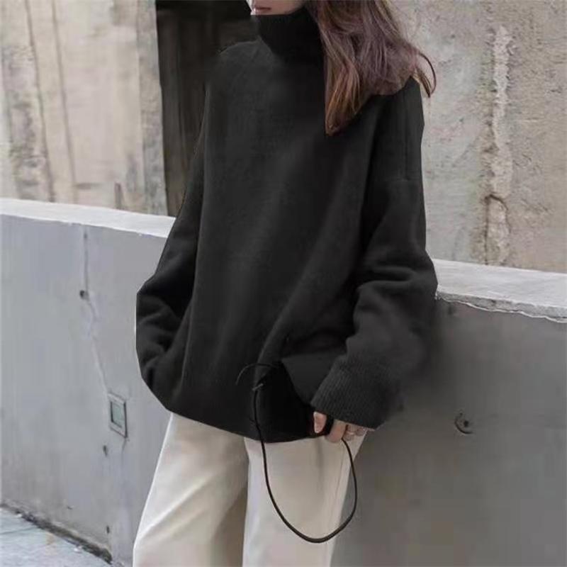 Susannah - Women's Oversized Turtleneck Knit Sweater