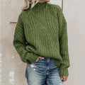 Tamsin - Women's Chunky Knit Turtleneck Sweater