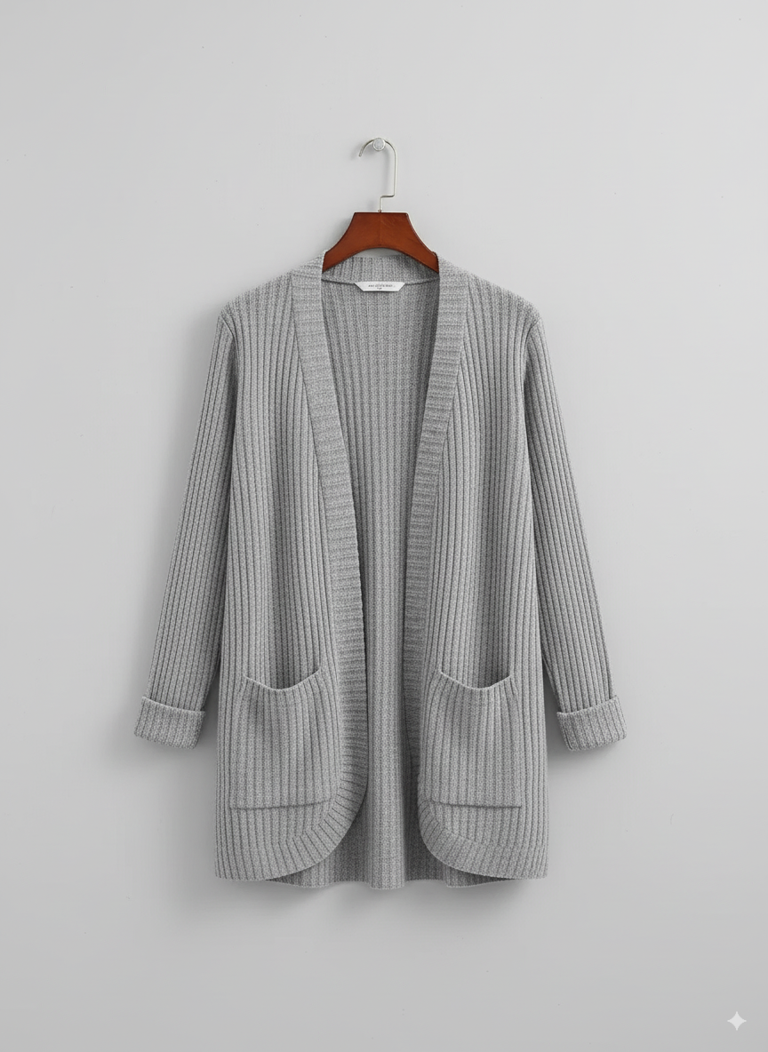 Thea - Women's Open Front Pocket Cardigan