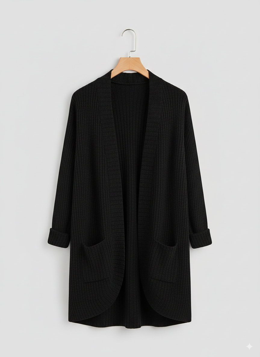 Thea - Women's Open Front Pocket Cardigan