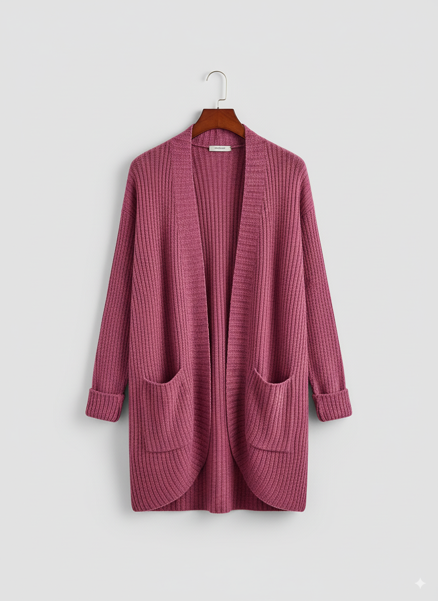 Thea - Women's Open Front Pocket Cardigan