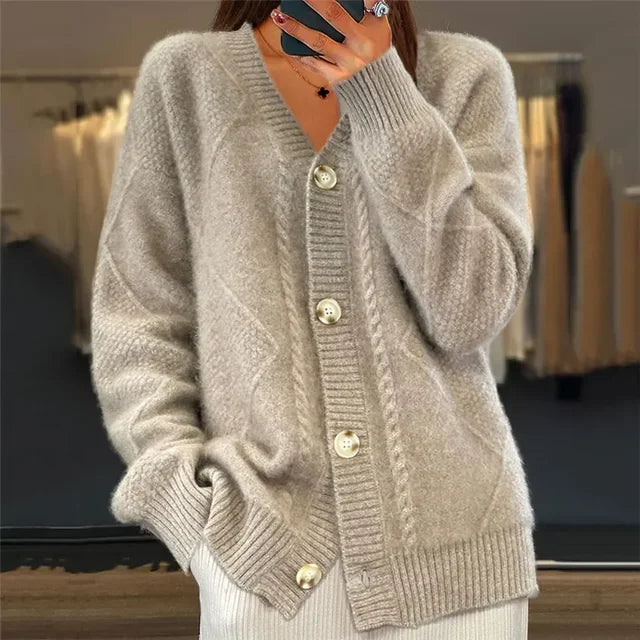 Tilda - Women's Long Button Up Cardigan