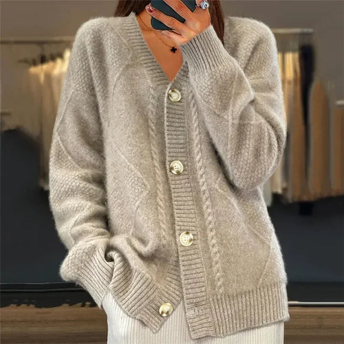 Tilda - Women's Long Button Up Cardigan