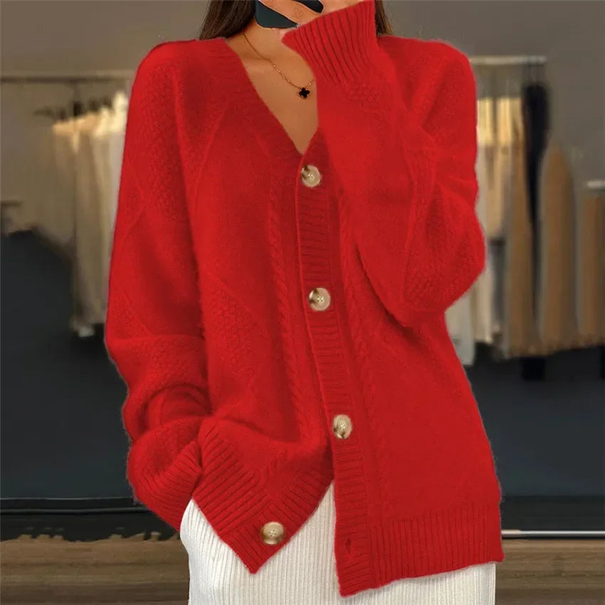 Tilda - Women's Long Button Up Cardigan