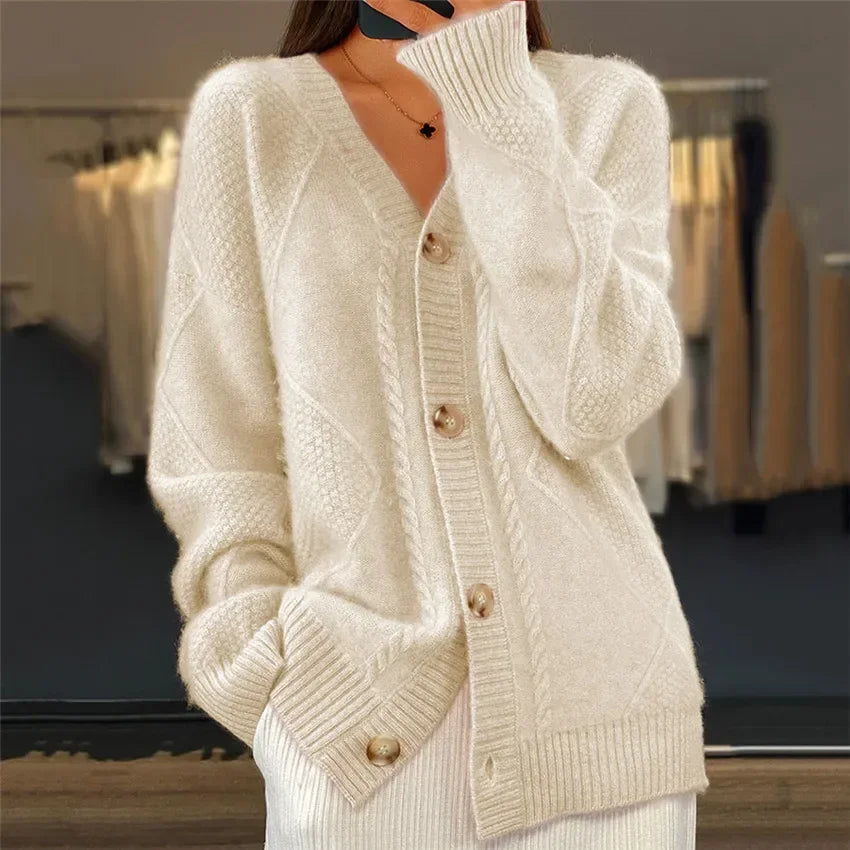 Tilda - Women's Long Button Up Cardigan