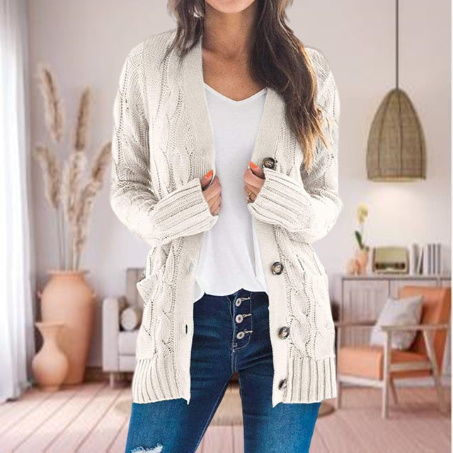 Ursula - Women's Cable Knit Cardigan