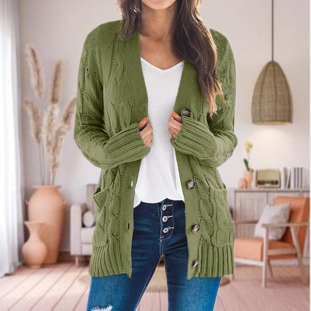 Ursula - Women's Cable Knit Cardigan