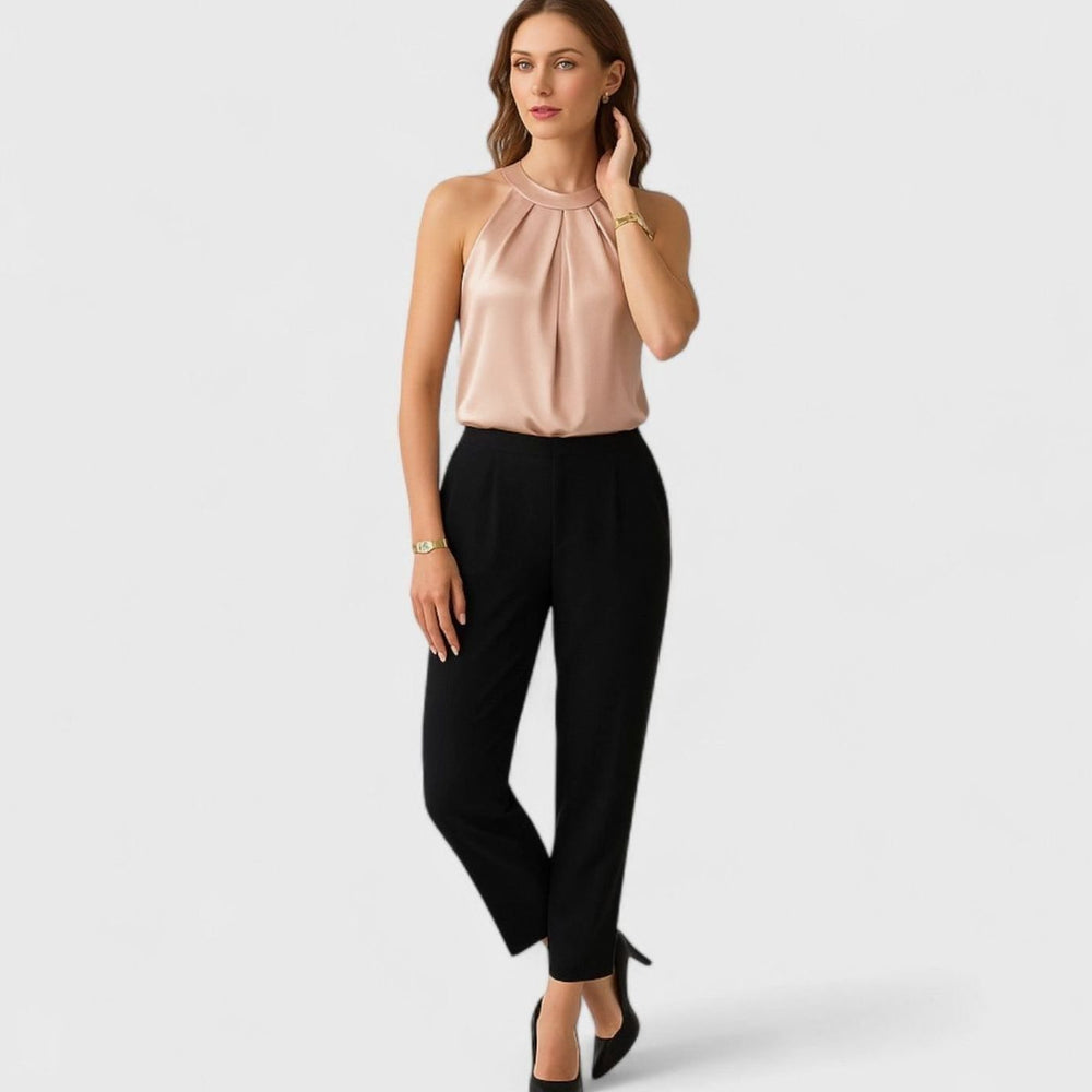 Veronique - Women's Halter Satin Top