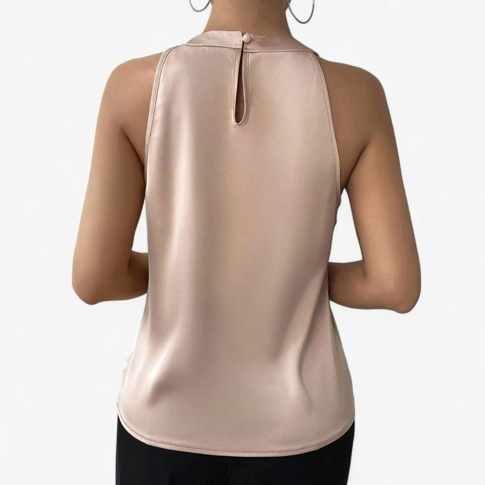 Veronique - Women's Halter Satin Top