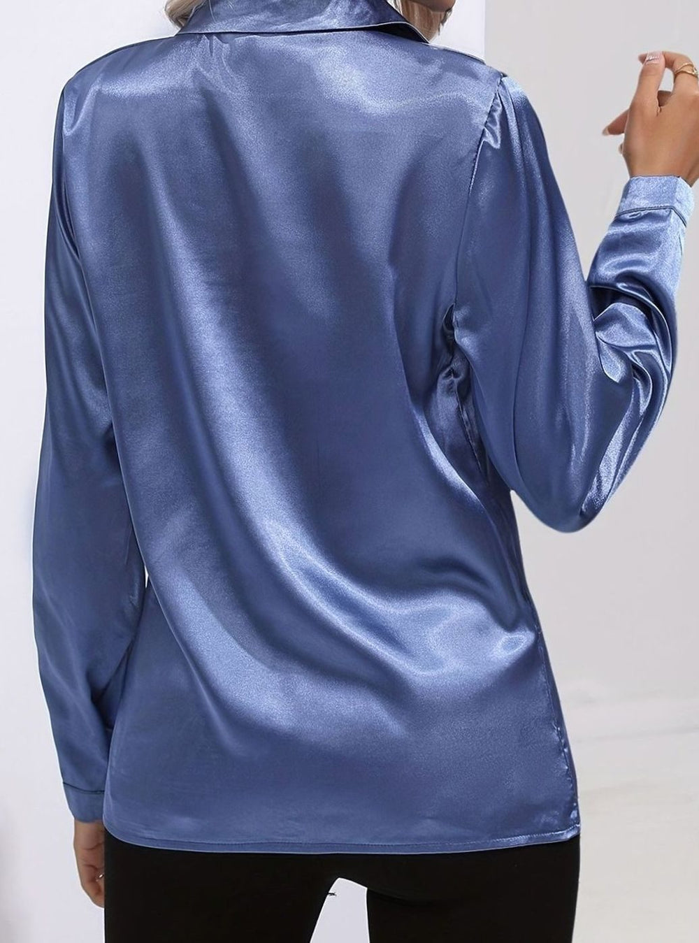 Violet - Women's Long Sleeve Button Down Blouse