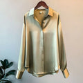Virginia - Women's Loose Satin Blouse