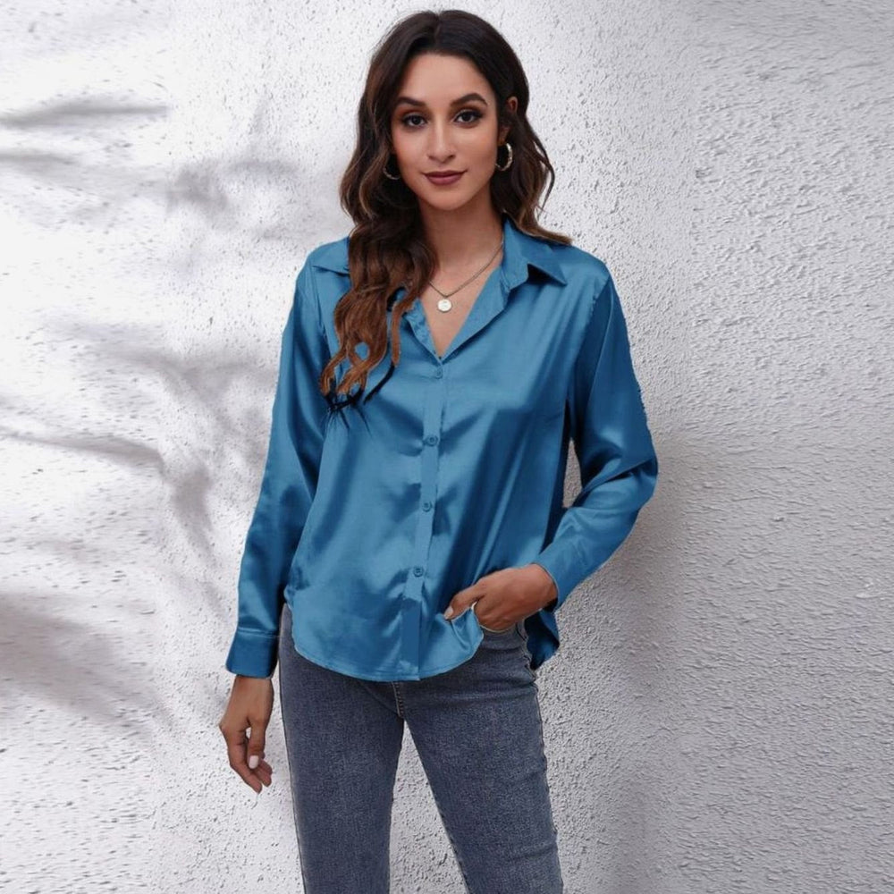 Vivien - Women's Button Down Long Sleeve Blouse