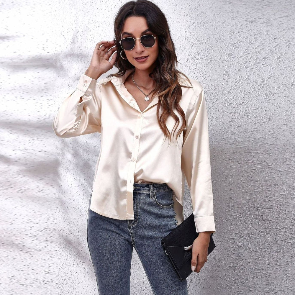 Vivien - Women's Button Down Long Sleeve Blouse