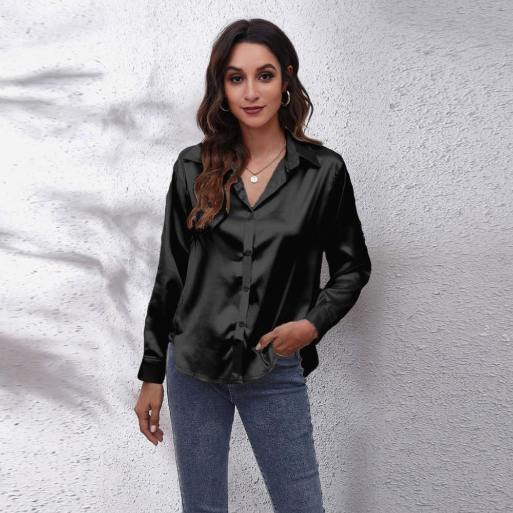 Vivien - Women's Button Down Long Sleeve Blouse