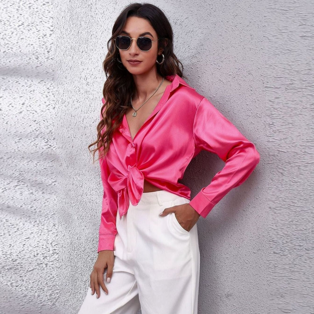 Vivien - Women's Button Down Long Sleeve Blouse